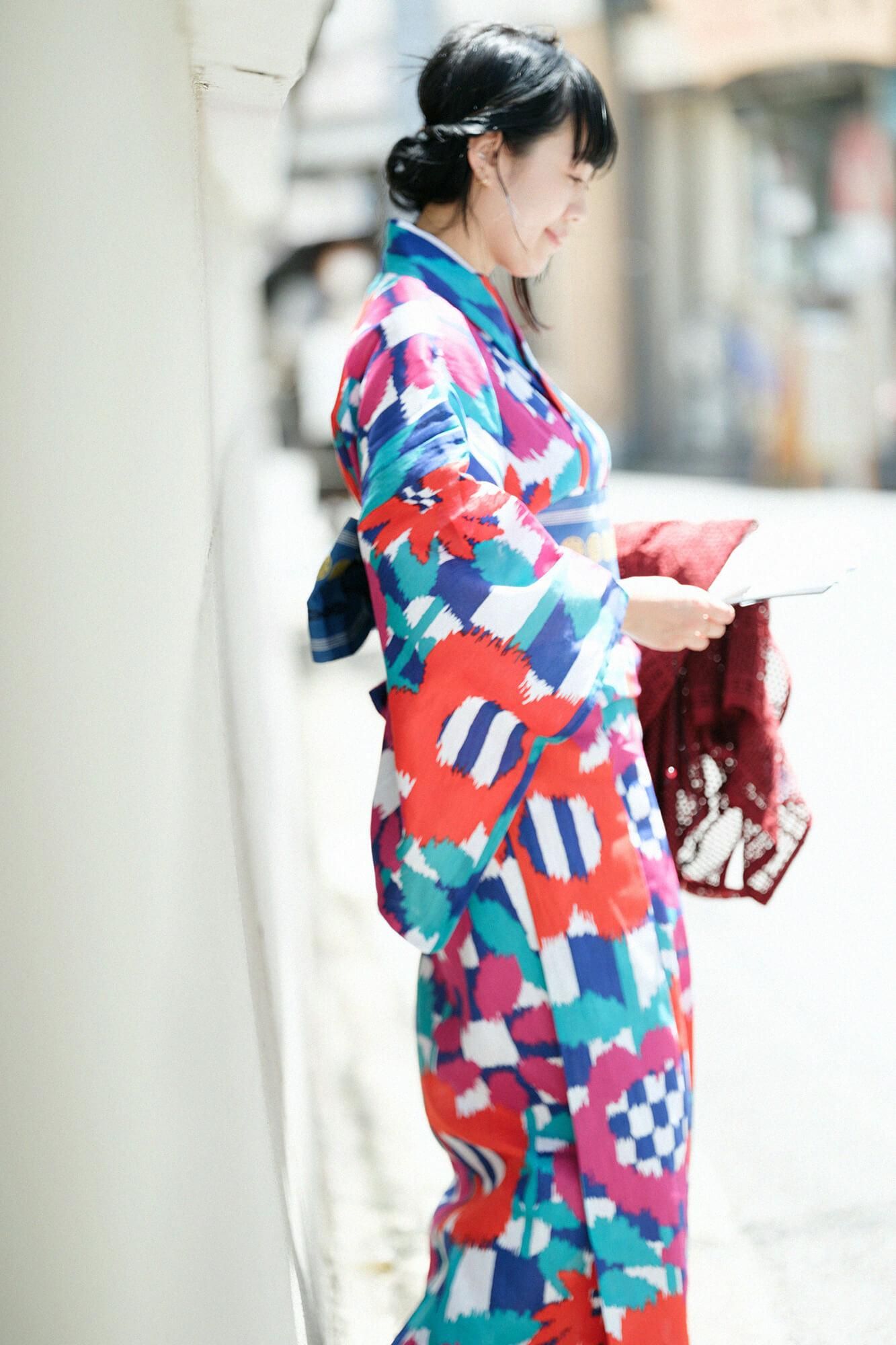SOU・SOU×京都Marubeni Yukata/Flower Kasuri（花kasuri）新鲜