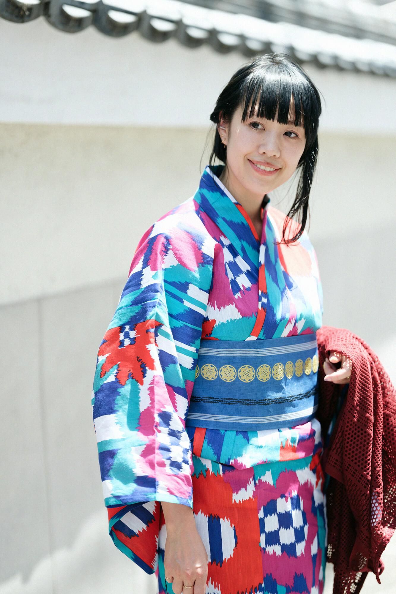 SOU・SOU×京都丸紅 浴衣／花絣（はながすり） 鮮（さい）