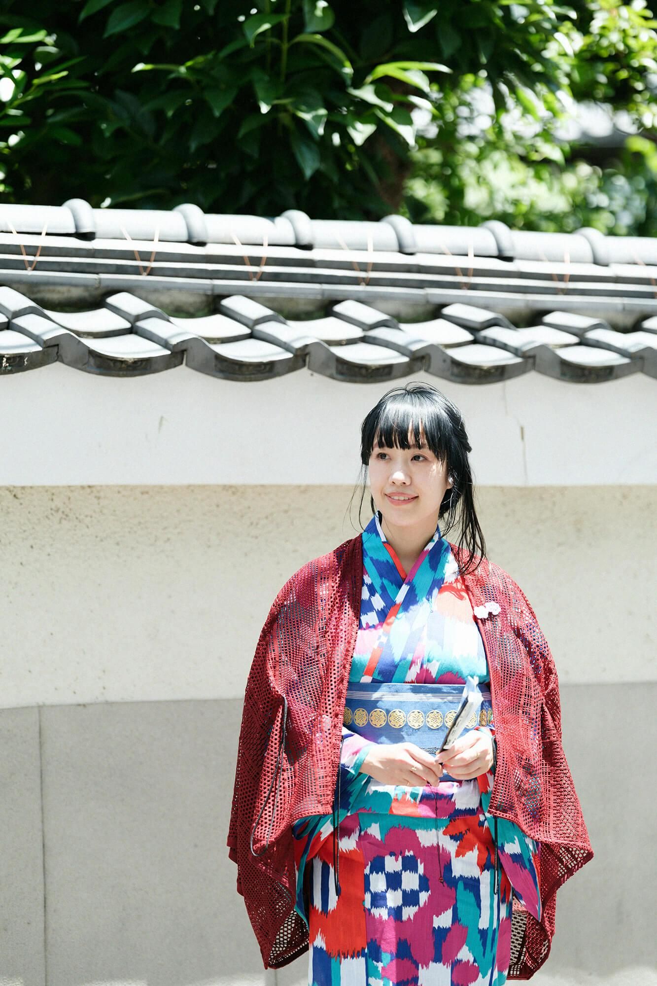 SOU・SOU×京都丸紅 浴衣／花絣（はながすり） 鮮（さい）