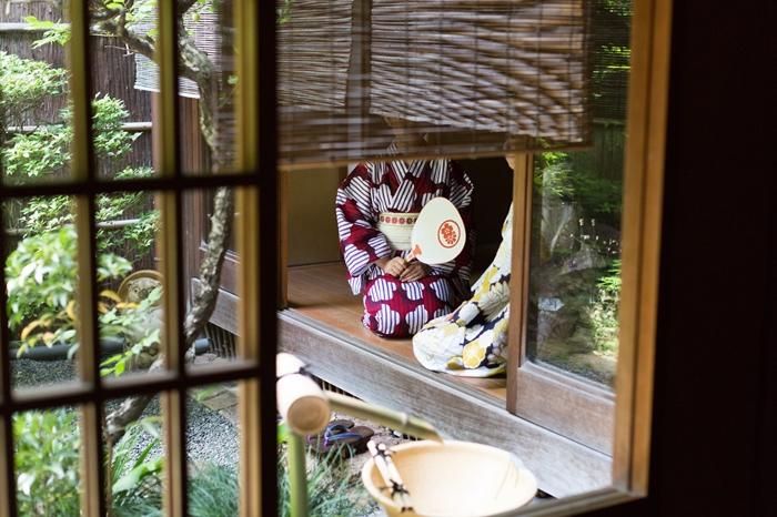 SOU・SOU×Kyoto Marubeni Yukata/Lichtfenster-Sonnenuntergang (Yubae)