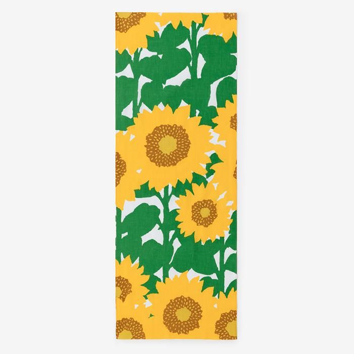 伊勢木綿 textile手ぬぐい／ひまわり