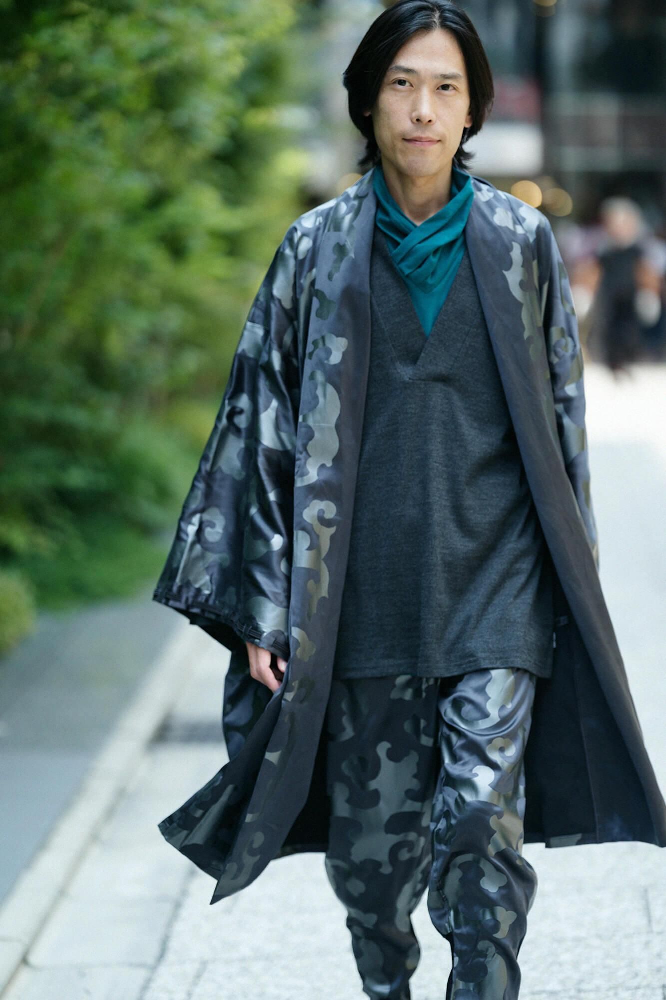 衿巻ジバン／木賊色（とくさいろ）