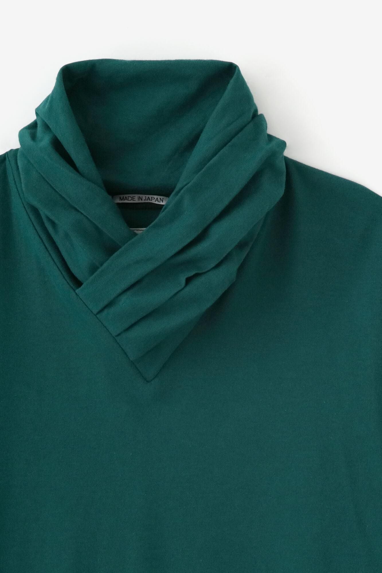 高領上衣／深綠色