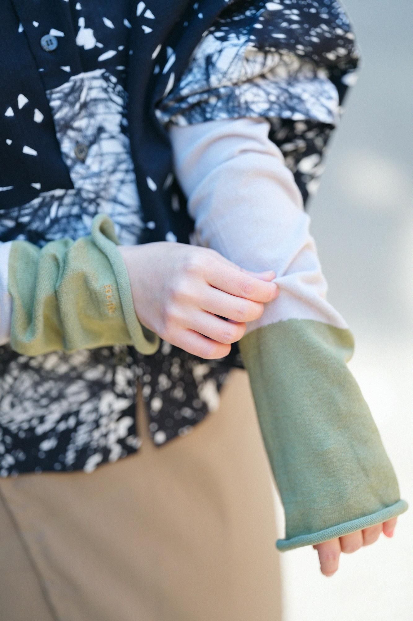 綿麻 小手（こて）／柳色（やなぎいろ）