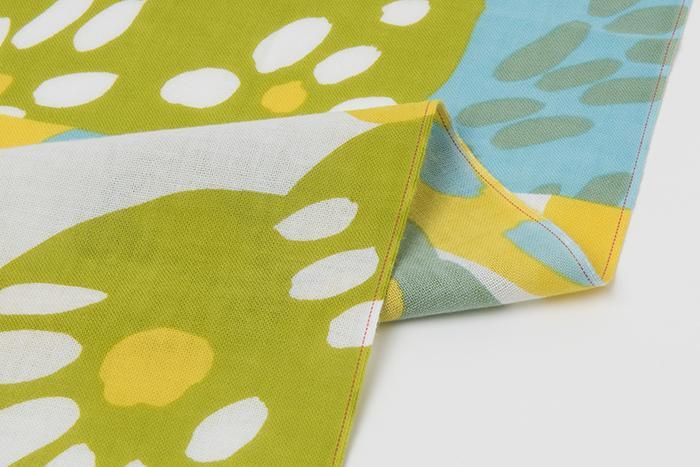 Ise Momen Textil-Tenugui/mit Blumen