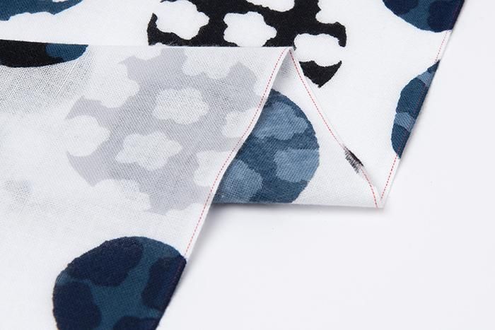 伊势木纹纺织布手巾/稍