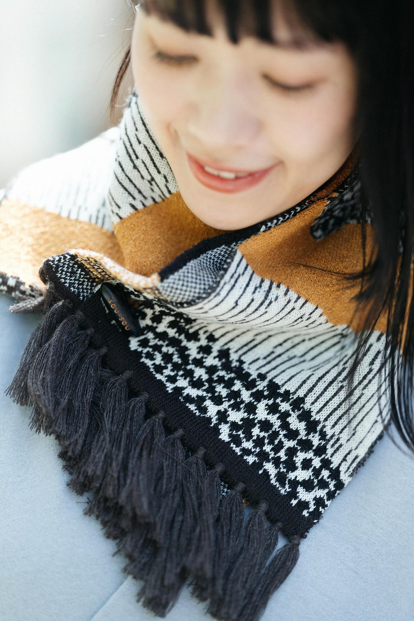 SOU・SOU×MOONBAT 草編領巾／東山三十六峰 黄金田