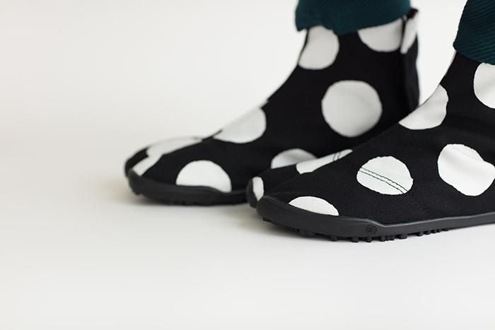 Hiragana Sole Split Toe Tabi Shoes / Polka Dots