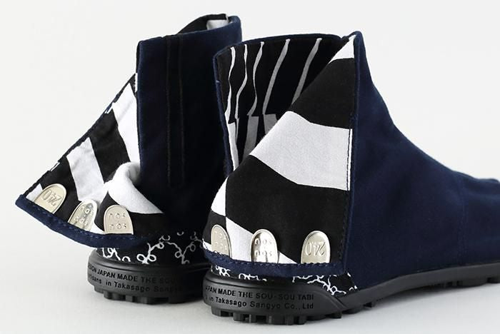 Hiragana Sole Split Toe Tabi Shoes / Indigo