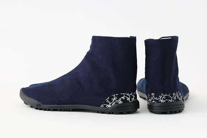 Hiragana Sole Split Toe Tabi Shoes / Indigo