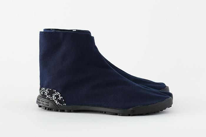 Hiragana Sole Split Toe Tabi Shoes / Indigo