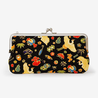 12號帆布 軟 口金包（横長）/彌榮