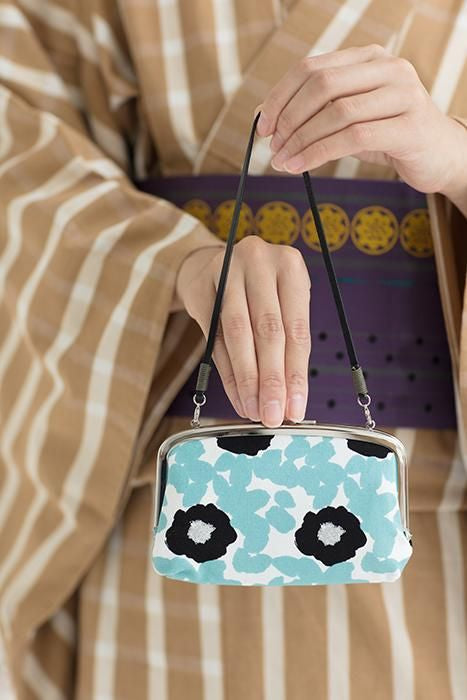 No 12. Soft Canvas Gamaguchi Clasp Purse Double Layer / Yu