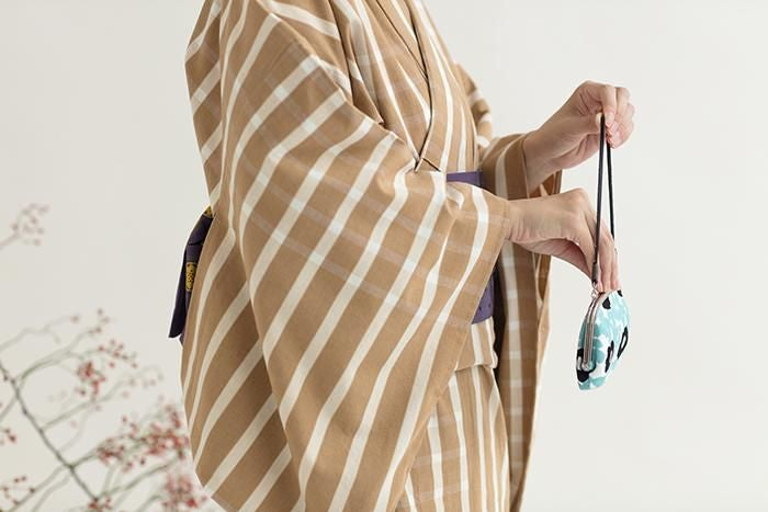 No 12. Soft Canvas Gamaguchi Clasp Purse Double Layer / Yu