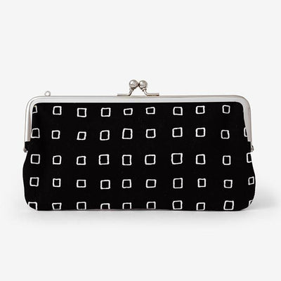 12號軟帆布 口金包（横長）/枡