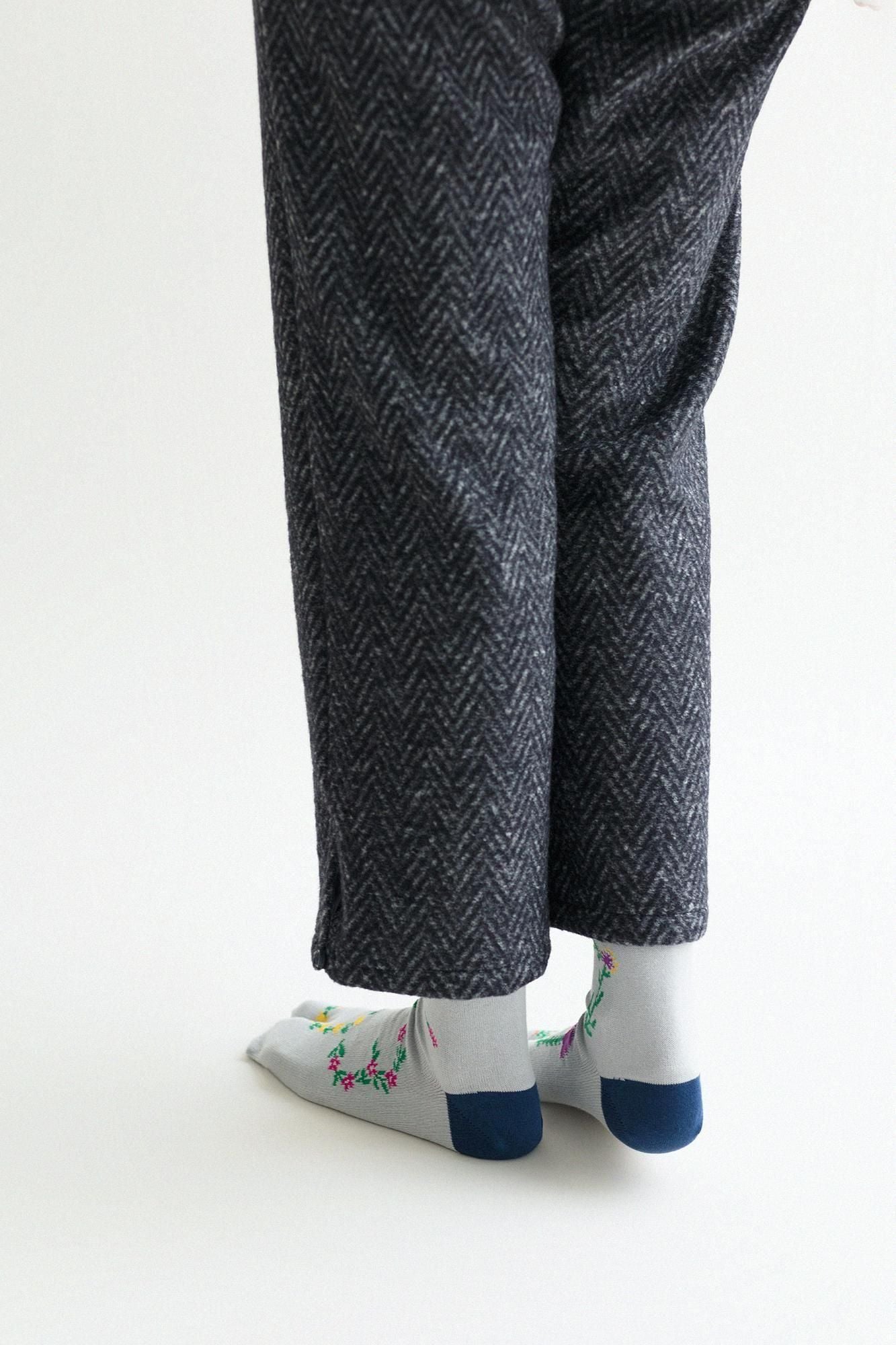 Tabi Socks (Mid-calf)／Floral Numbers【Men・Women】