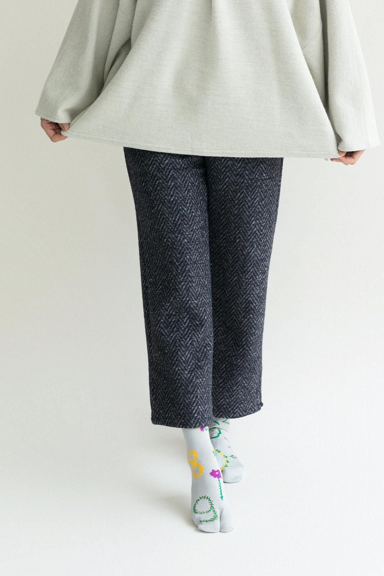 Tabi Socks (Mid-calf)／Floral Numbers【Men・Women】