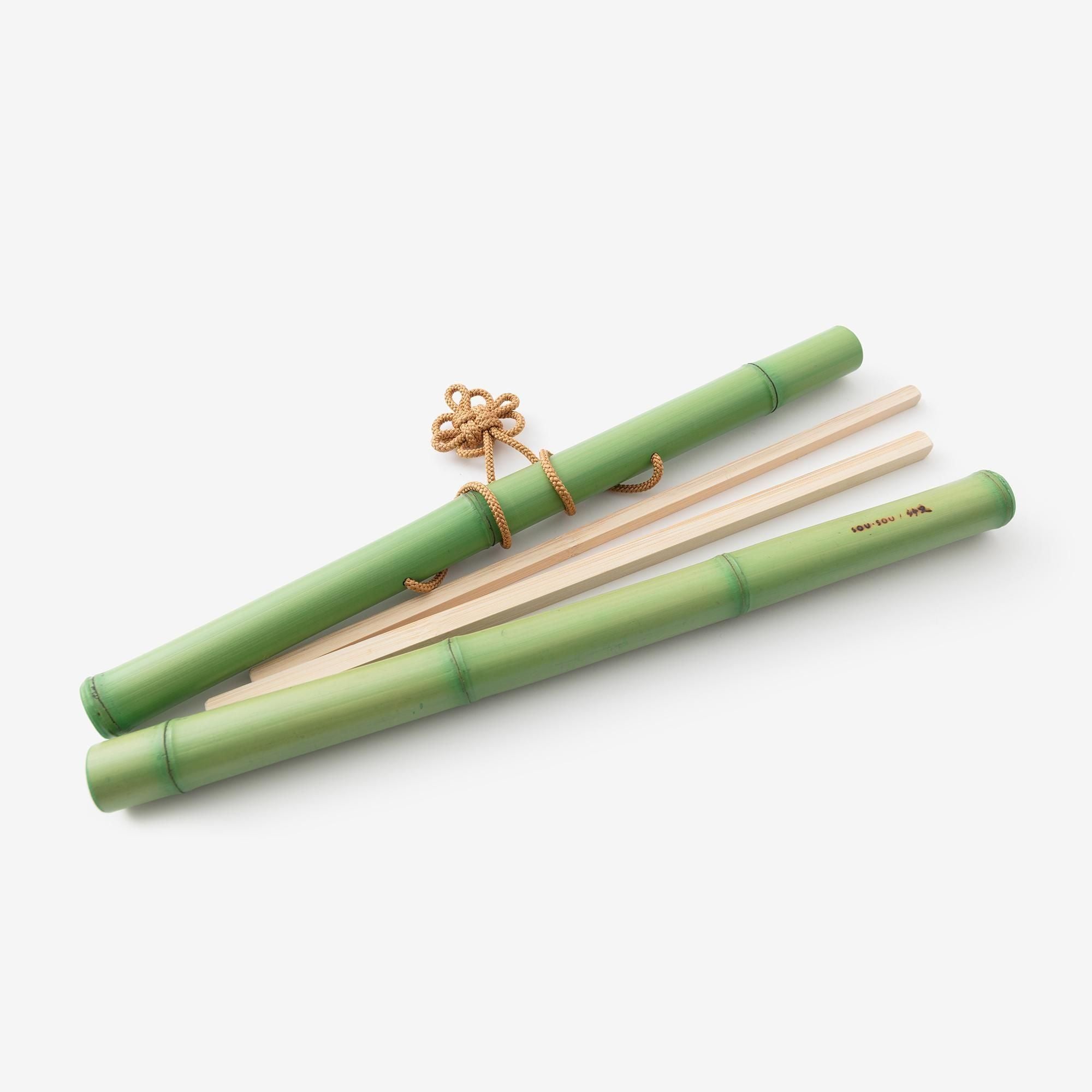 SOU・SOU× Takemata kakemono 스테인드 대나무/Moegiiro
