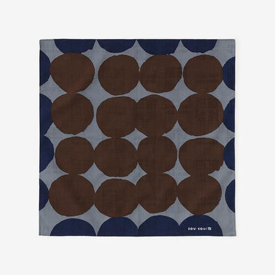 SOU・SOU ×Arakawa Masujiro Furoshiki (Small) / Marbles Lead Color×Brown