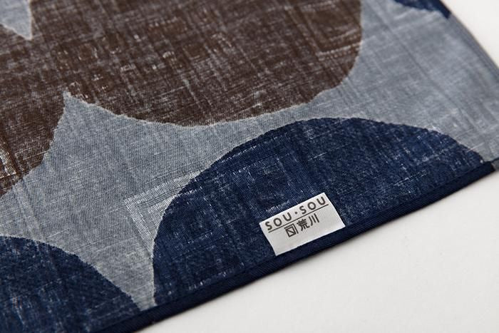 SOU・SOU ×Arakawa Masujiro Furoshiki (Small) / Marbles Lead Color×Brown
