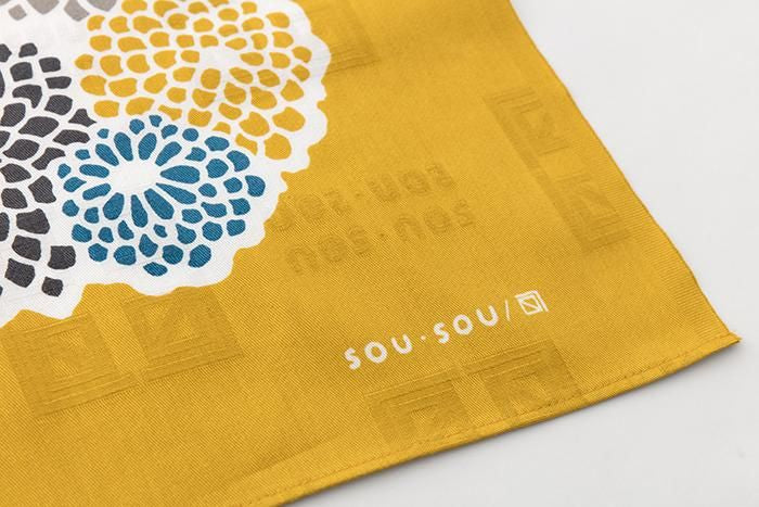 SOU・SOU ×Arakawa Masujiro Furoshiki (Large) / Chrysanthemum Yellow