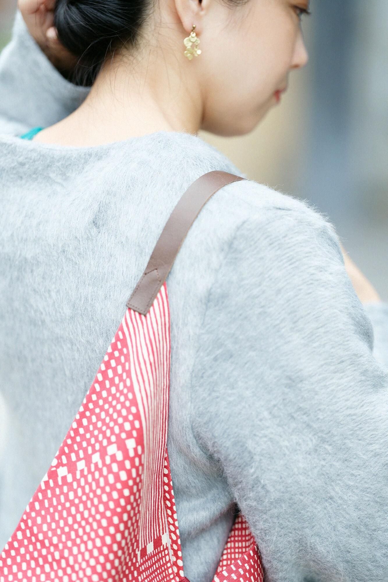 Origami Shoulder Bag / Lines and Dots