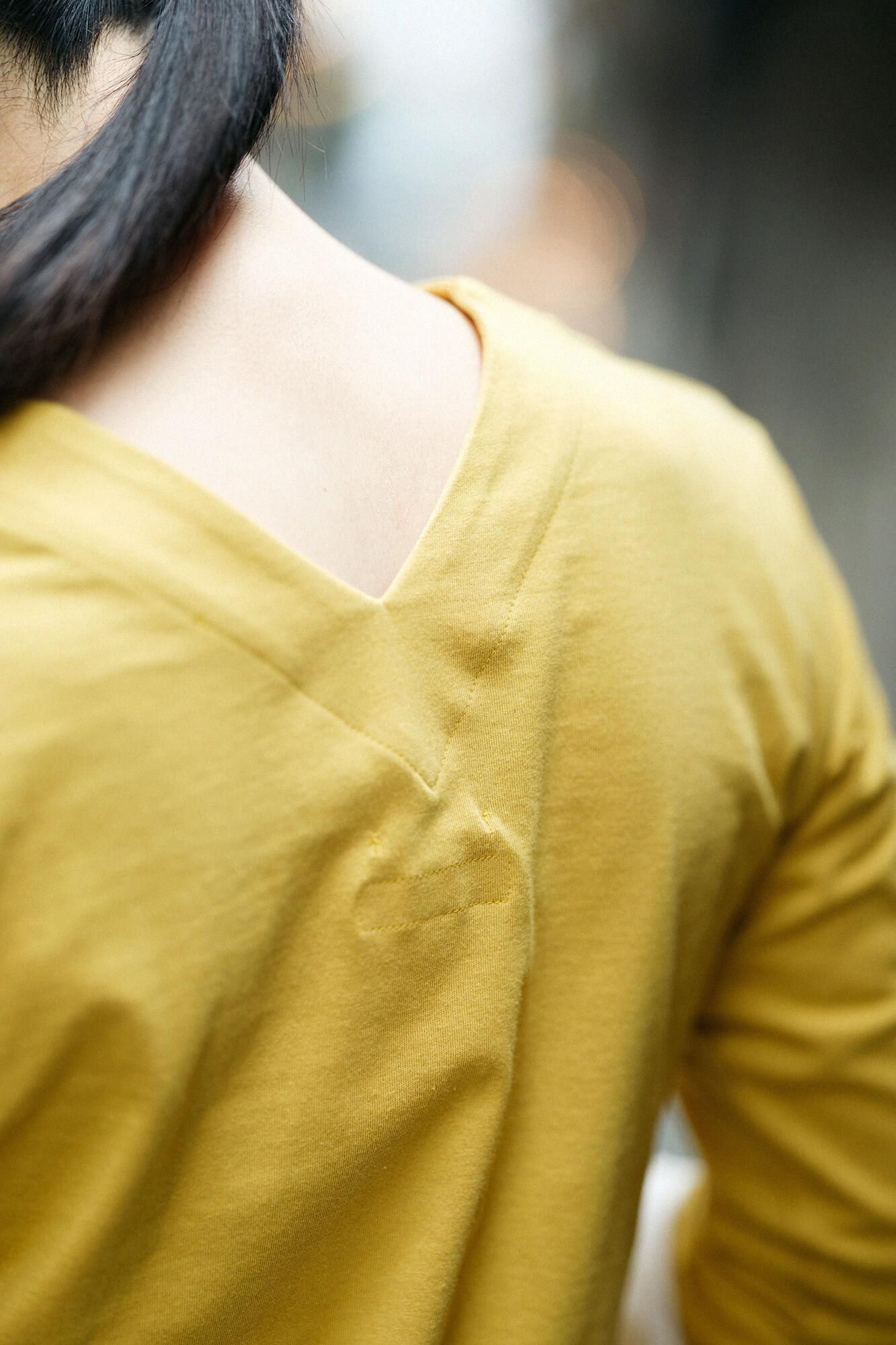 Uncollar Jiban 3/4长度 /芥末颜色（Karashiro）