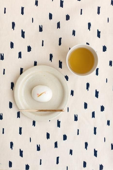 Indigogefärbtes Tenugui von Fujita Someen (Hime-Länge)