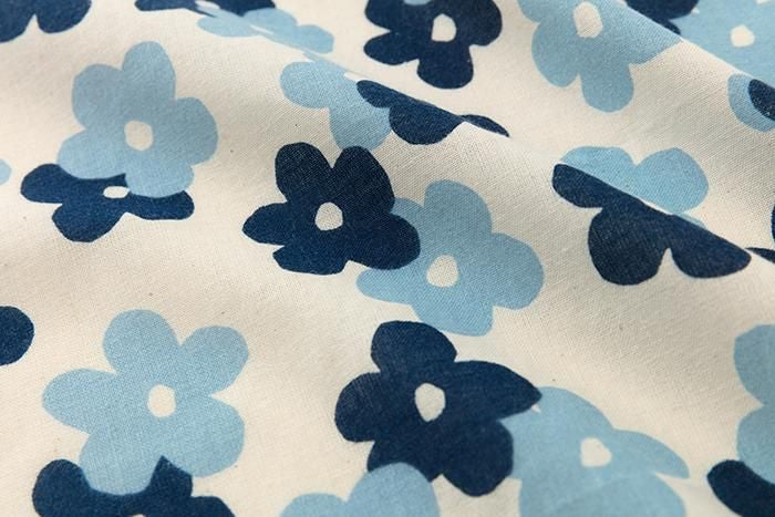 SOU・SOU×Fujita Sonen Indigo印刷Tenugui（Himetsu）/Flower Gasane Small