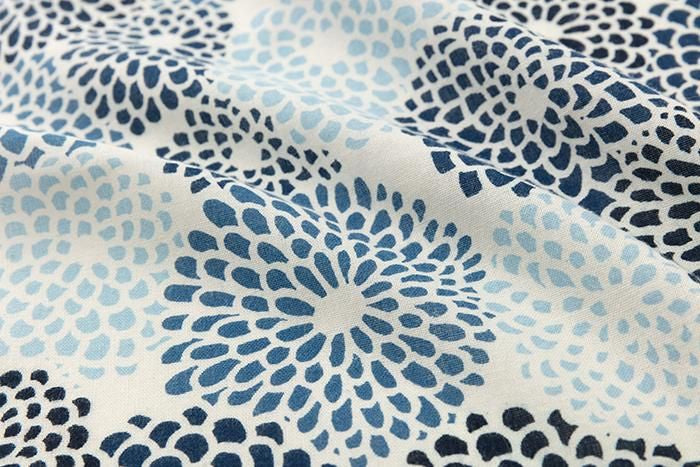 SOU・SOU×Fujita Dye-en Indigo 染色手巾（姬长）/满是菊花