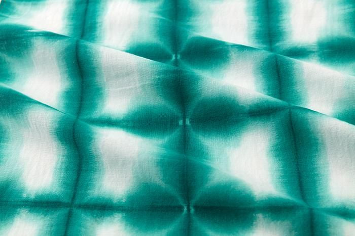 SOU・SOU ×有松鳴海絞 手巾（短版）/張正謹製 雪花1 綠色