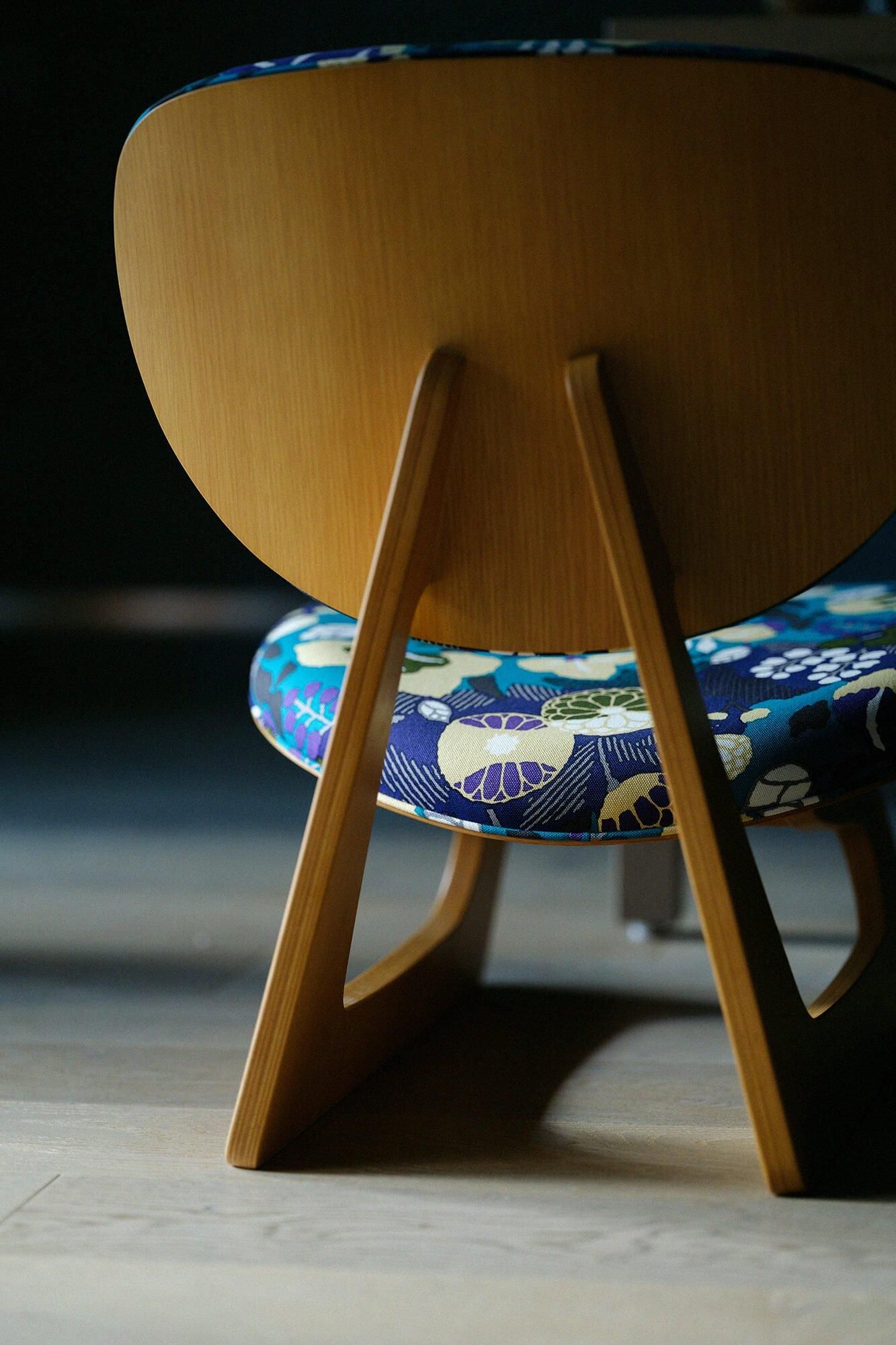 SOU・SOU×Tendo Mokko Low Type Chair／Marbles White×Black【※Delivery in 1.5 months】