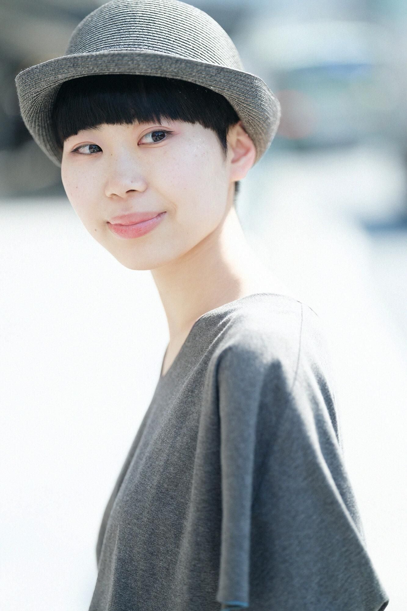 Cap Sleeve Top / Grey Ink