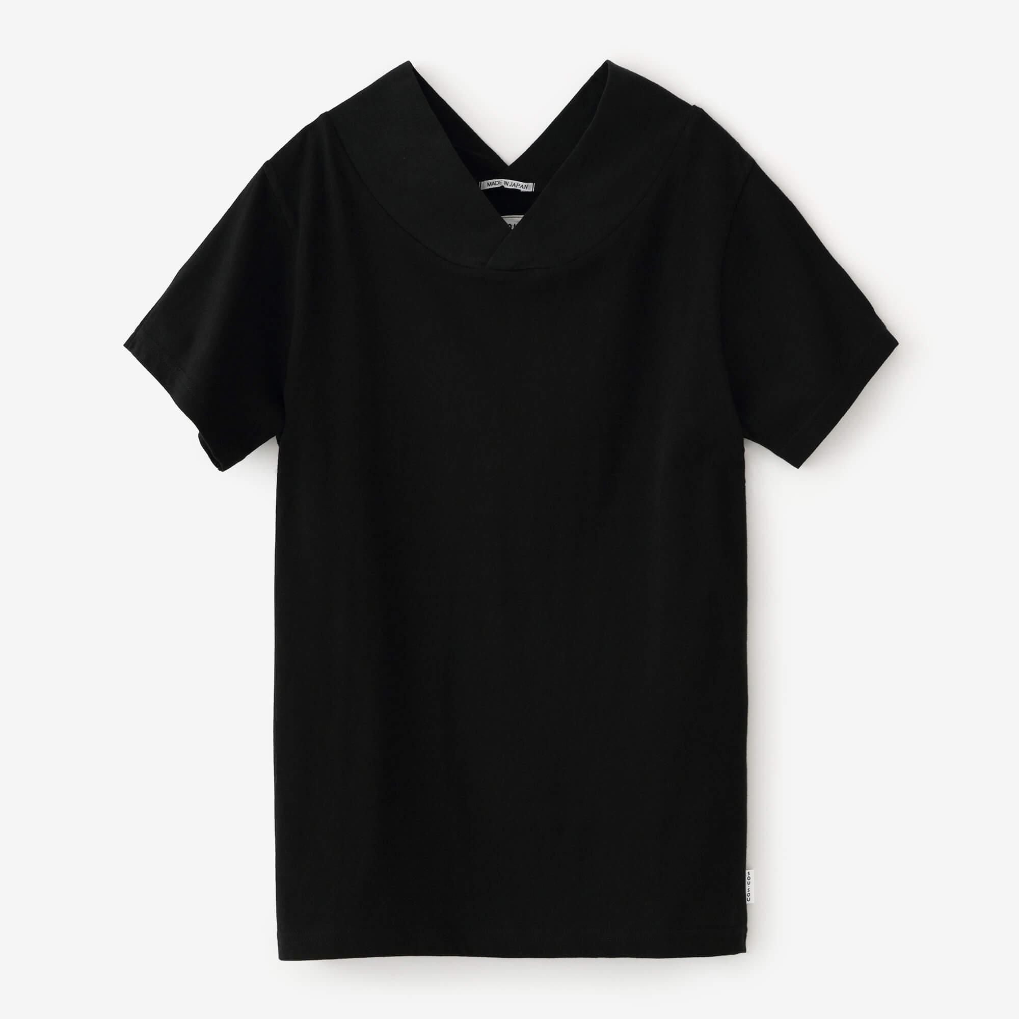 나기 지반 반팔／검은색