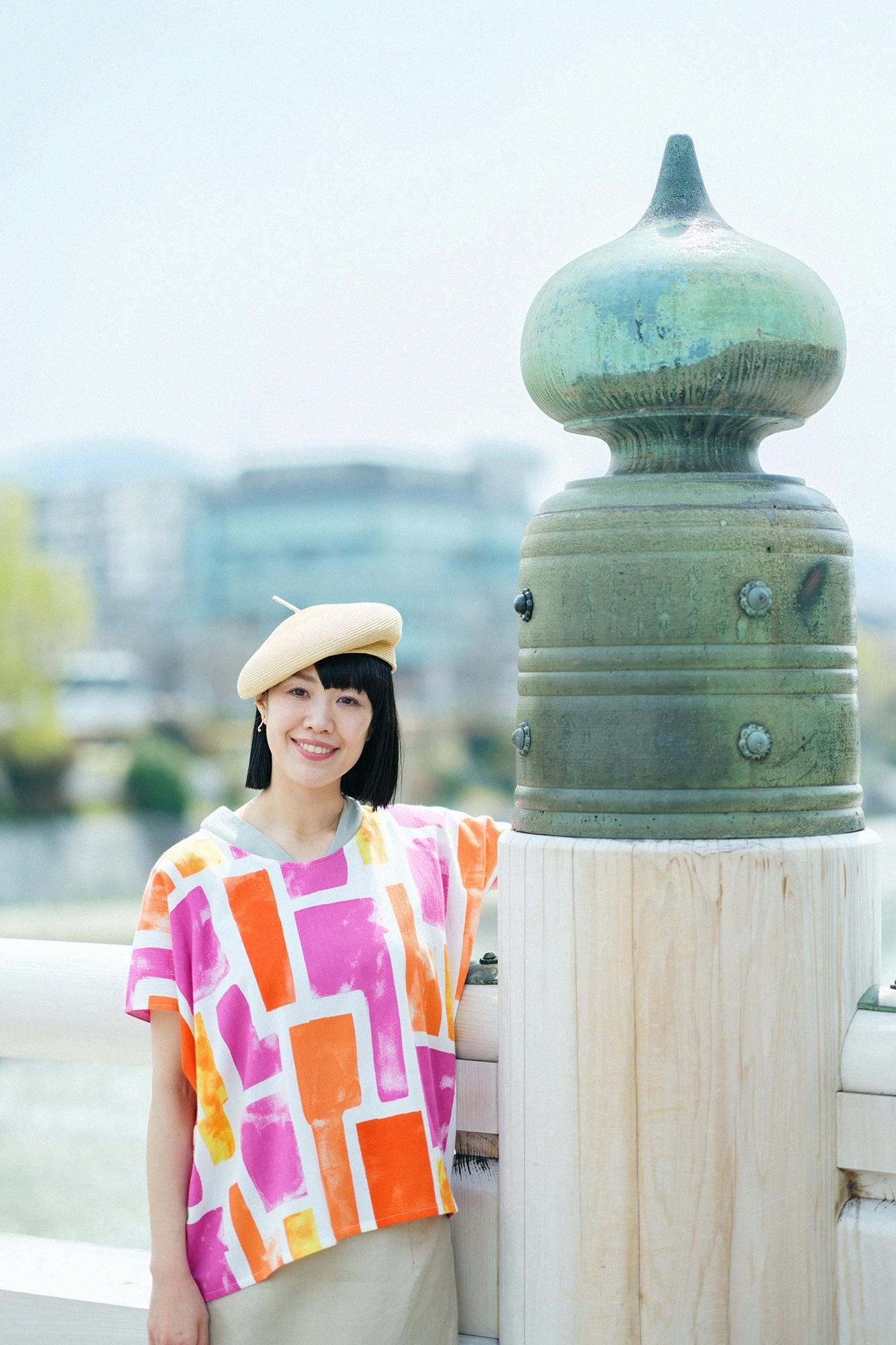 Giboshi Béret Hat／Beige