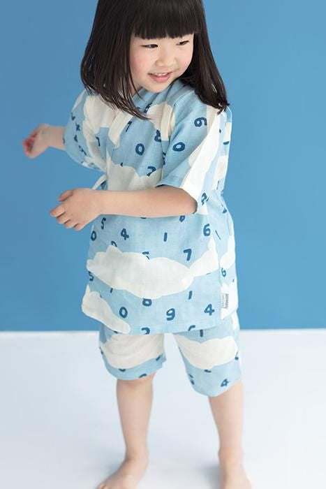 ソウソウ　いせもめん わらべき　こどもじんべい　そすう  こんいろ　140 新品 ○いせもめん こどもじんべい／おむすび