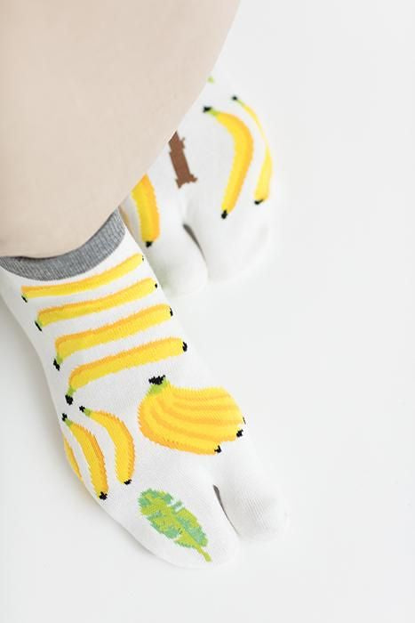 Bas Tabi (longueur cheville)/banane [pour hommes et femmes]