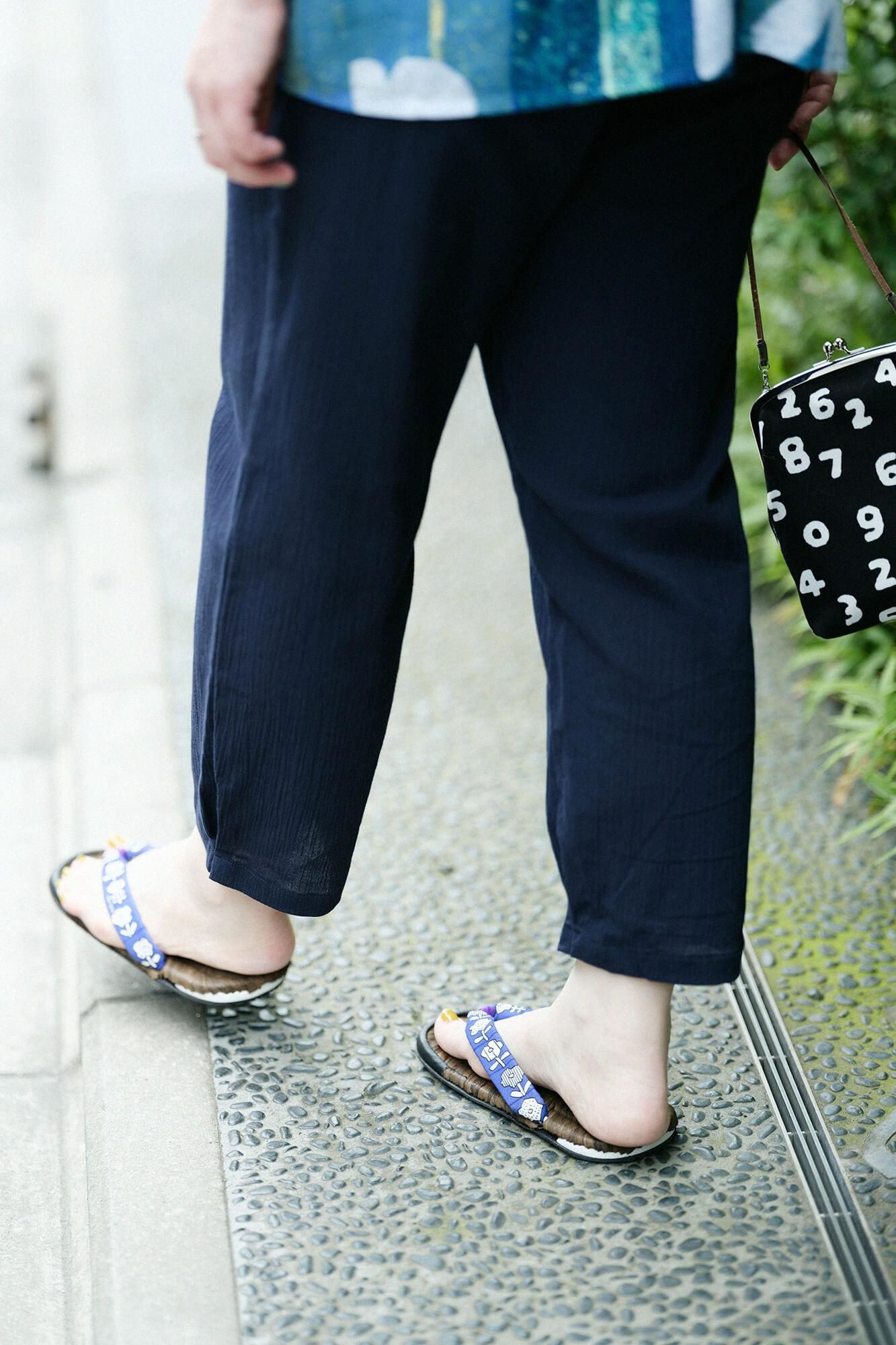 Chizimi Cotton 20/20 Monpe Workers Pants / Dark Blue