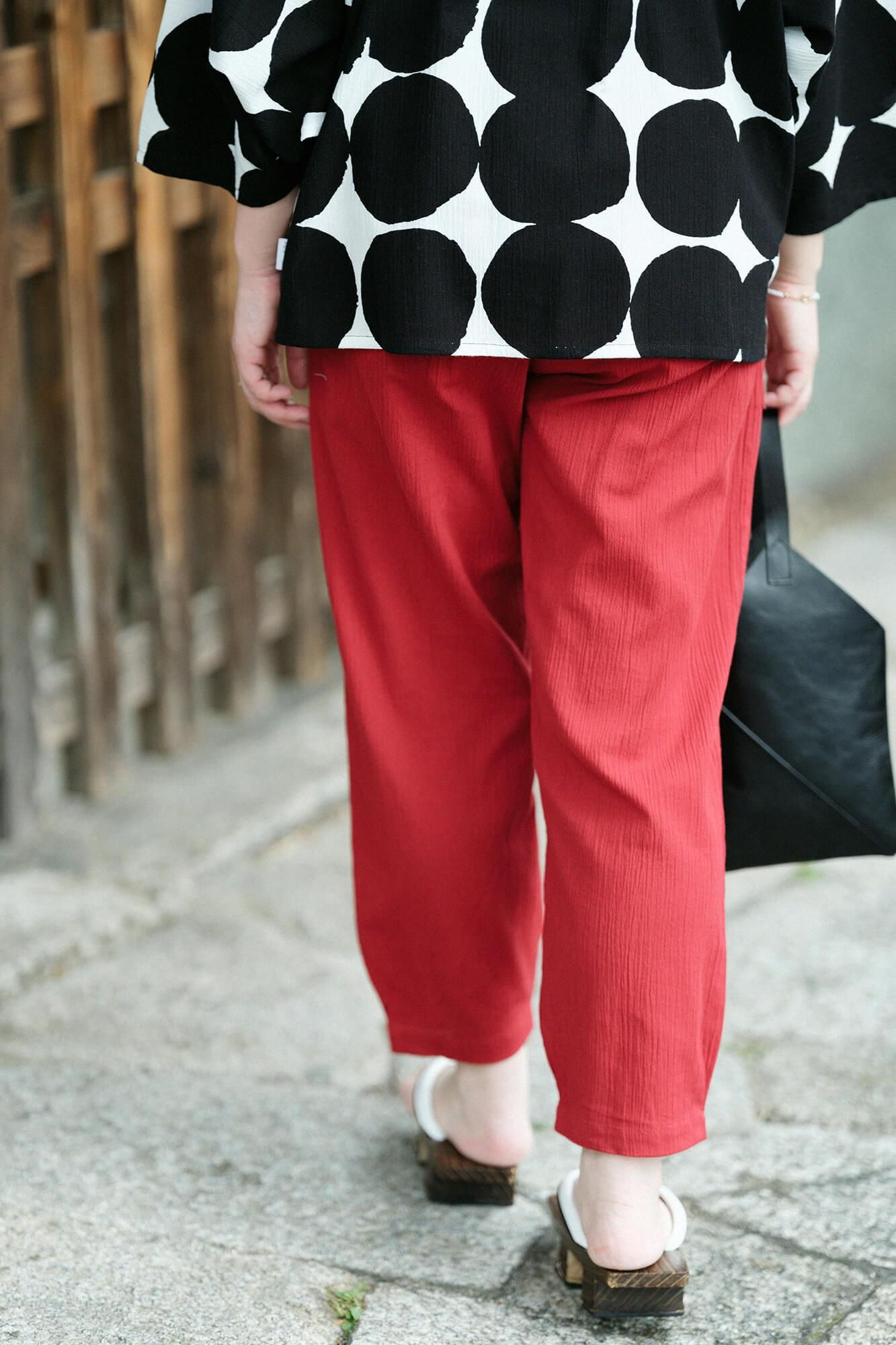 Takashima Jiji 20/20 Folds Monpe/Bernsteinfarbe