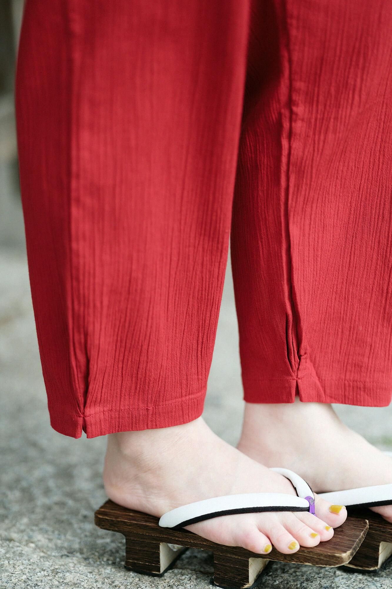 Takashima Jiji 20/20 Folds Monpe/Bernsteinfarbe