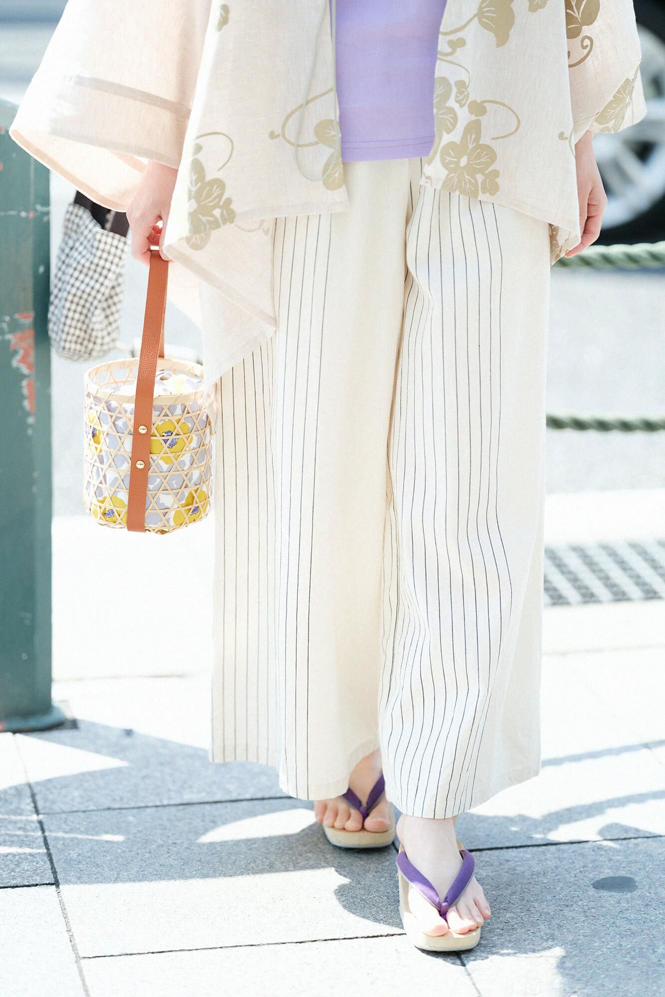 みかも下駄／右近 濃紫（こきむらさき）