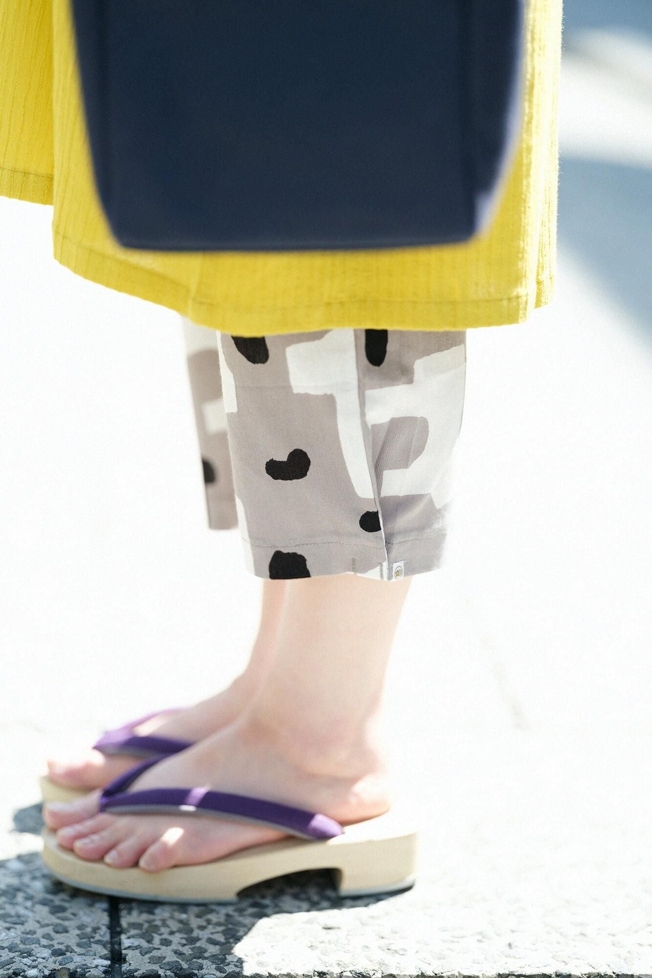 みかも下駄／右近 濃紫（こきむらさき）