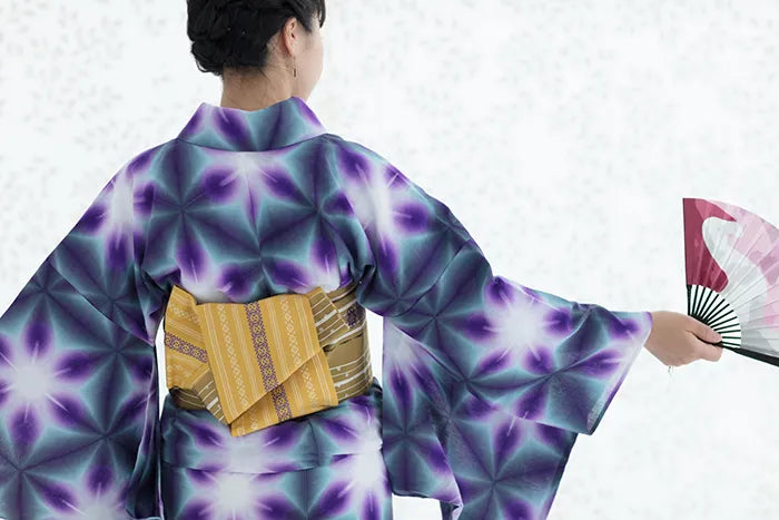 【※お仕立て別】知多木綿 白菊 綿麻 30/30 浴衣反物／たばた雪花（せっか） 氷室（ひむろ）