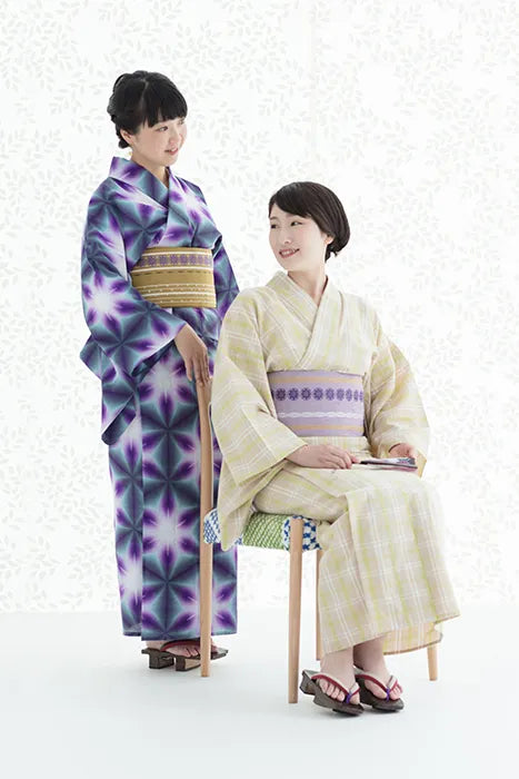 【※お仕立て別】知多木綿 白菊 綿麻 30/30 浴衣反物／たばた雪花（せっか） 氷室（ひむろ）