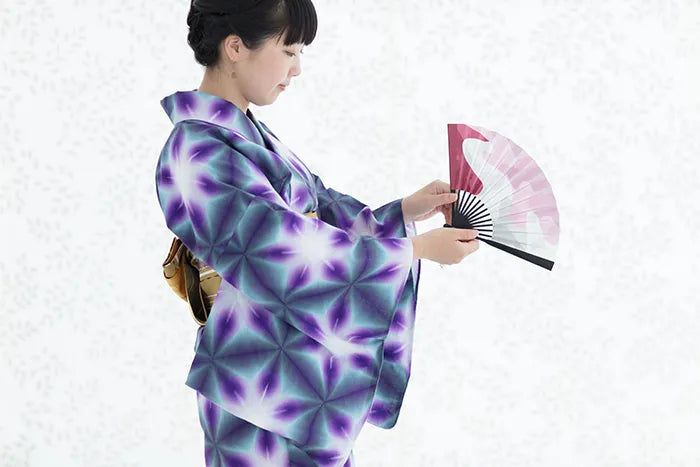 【※お仕立て別】知多木綿 白菊 綿麻 30/30 浴衣反物／たばた雪花（せっか） 氷室（ひむろ）