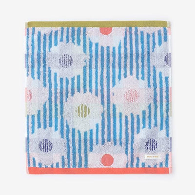 SOU・SOU Imabari Wash Towel / White Chrysanthemum Lovely
