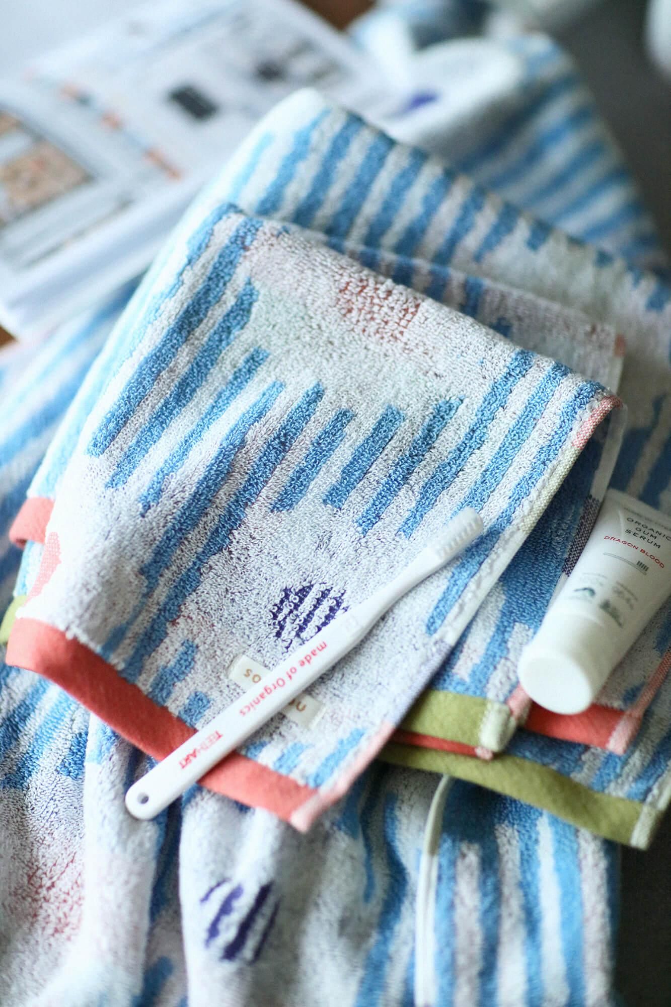 SOU・SOU今治毛巾 洗脸巾/白菊花莲