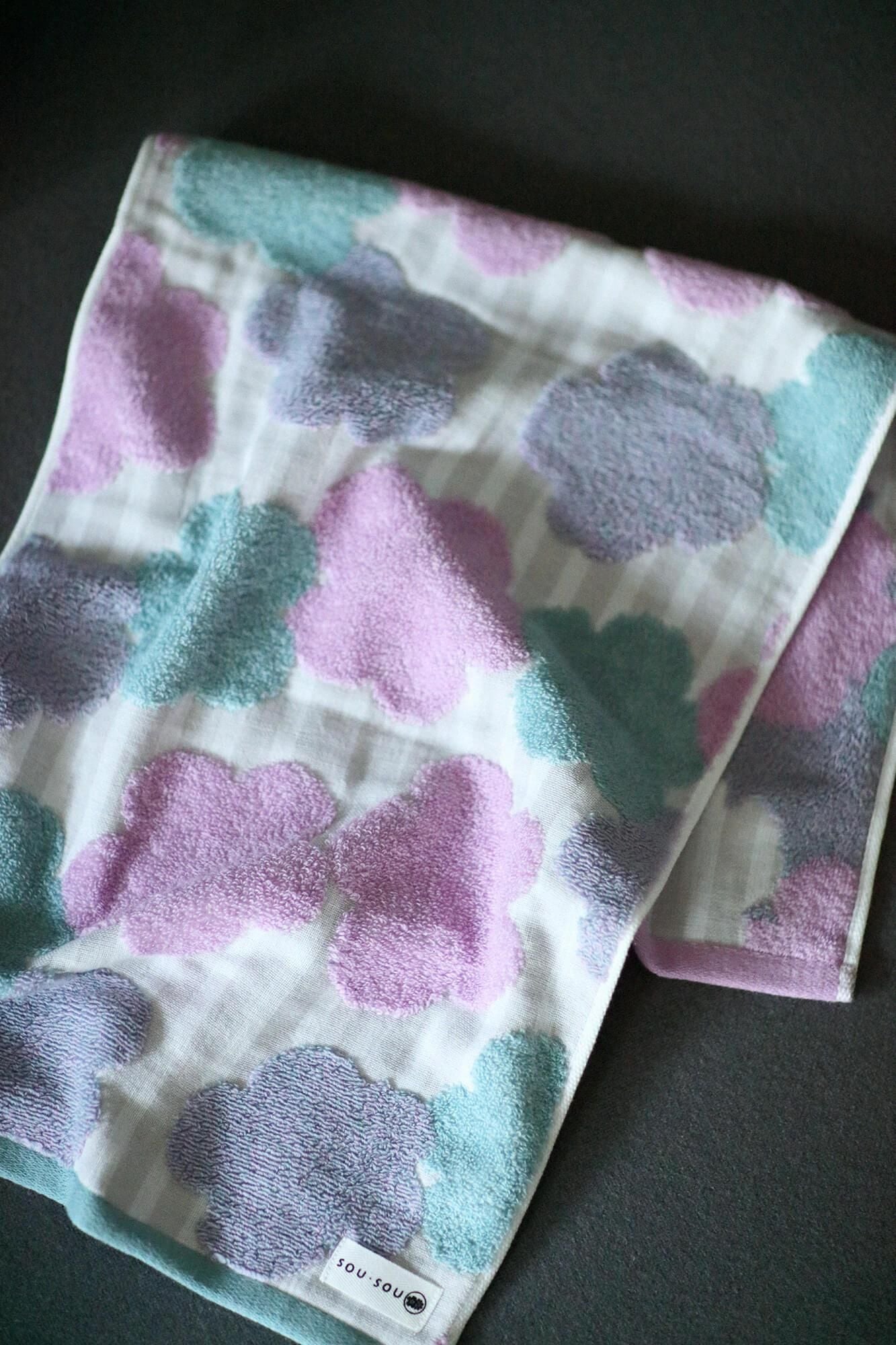 SOU・SOUの今治タオル フェイスタオル／布芝空薔薇（ぬのしばそらばら）