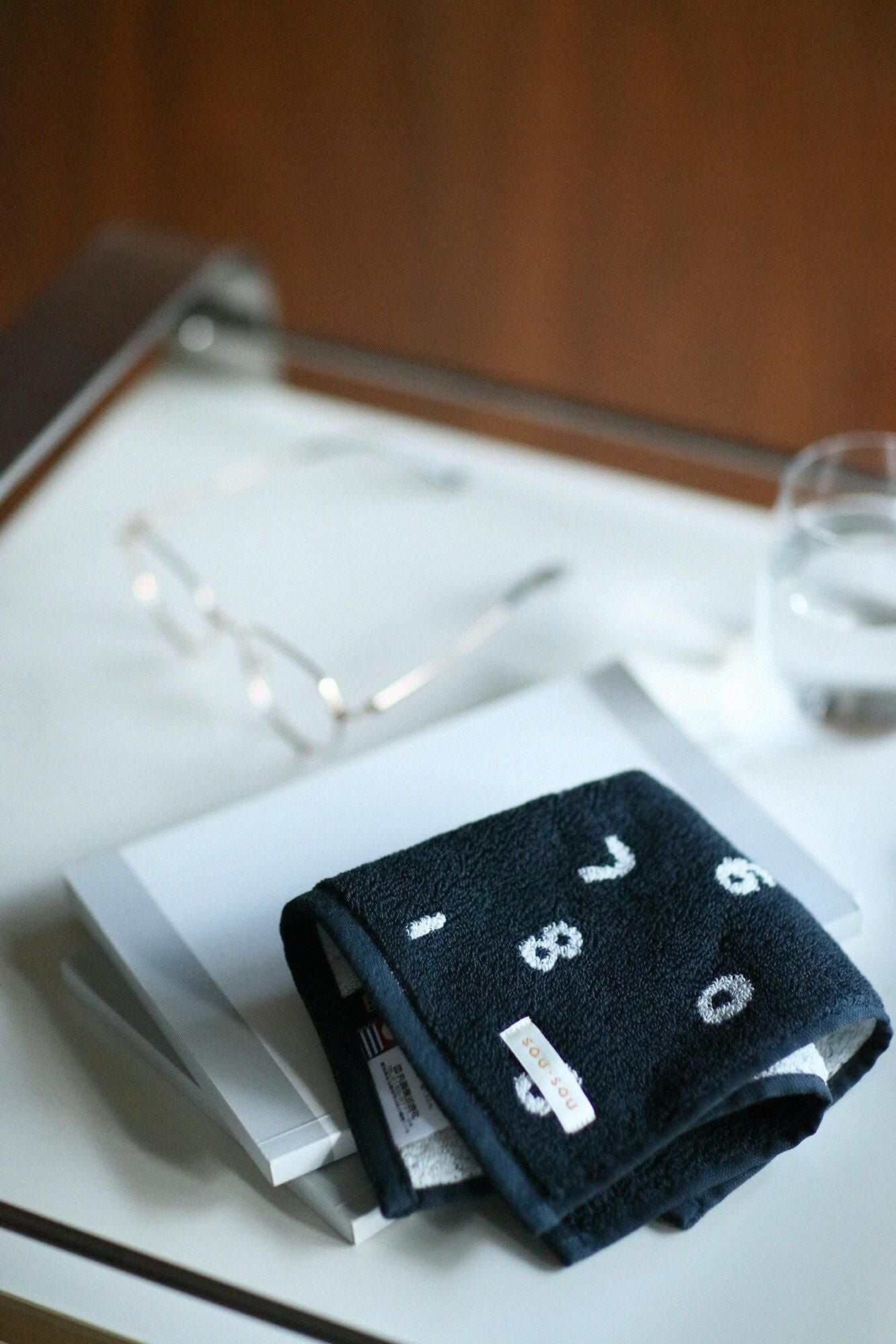 SOU・SOU 今治毛巾 小方巾／SO-SU-U十數 濃墨色