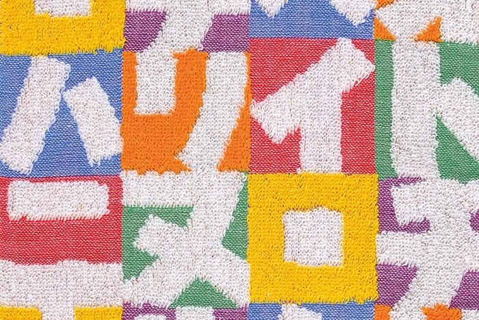SOU・SOU Imabari Mini Towel / Japanese Alphabet Game